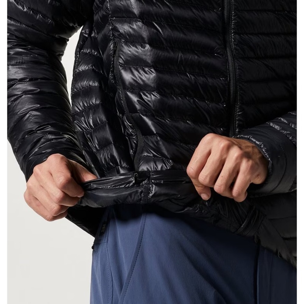 Mountain Hardwear Men's Large (L) Ghost Whisperer Hoody 800FP Down Jacket Black - Picture 7 of 11